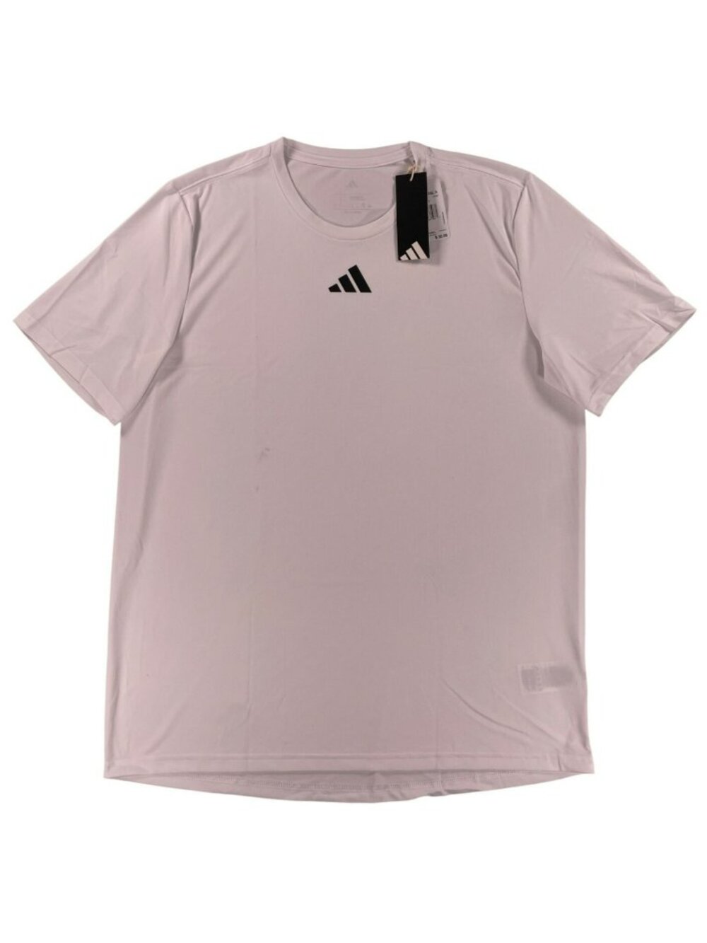 Adidas M SS Pregame A White/Black Short Sleeve T-Shirt Men's Size Large NEW